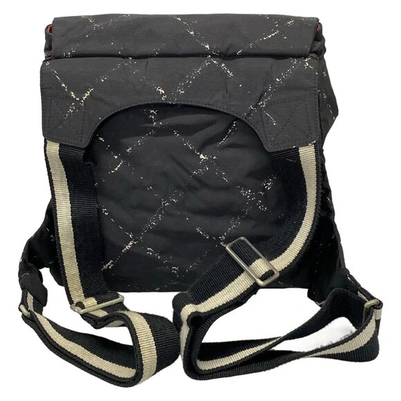 CHANEL Old Travel Line Black White Nylon Backpack bran-437-090325 main image 8